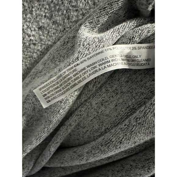 Soma size XL cozy gray v neck long sleeve Henley top - Picture 5 of 7